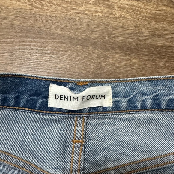 Aritzia Denim Forum The Ex Boyfriend Hi-rise‎ Denim Relaxed Cutoff Short Size 28 - Picture 7 of 9